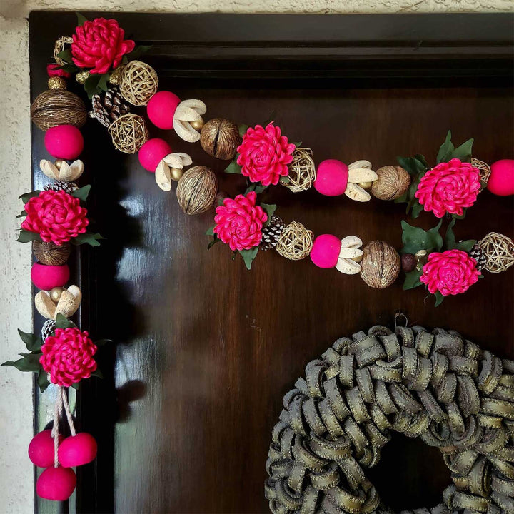Handmade Grand Abundance Vaastu Red Toran And Latkan