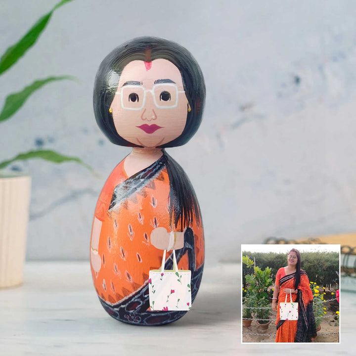 Photo Personalized Wooden Peggy Doll
