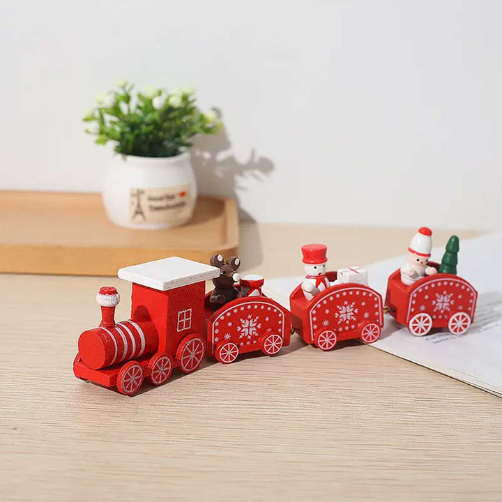 North Pole Express Train Wooden Table Decor For Christmas Decoration