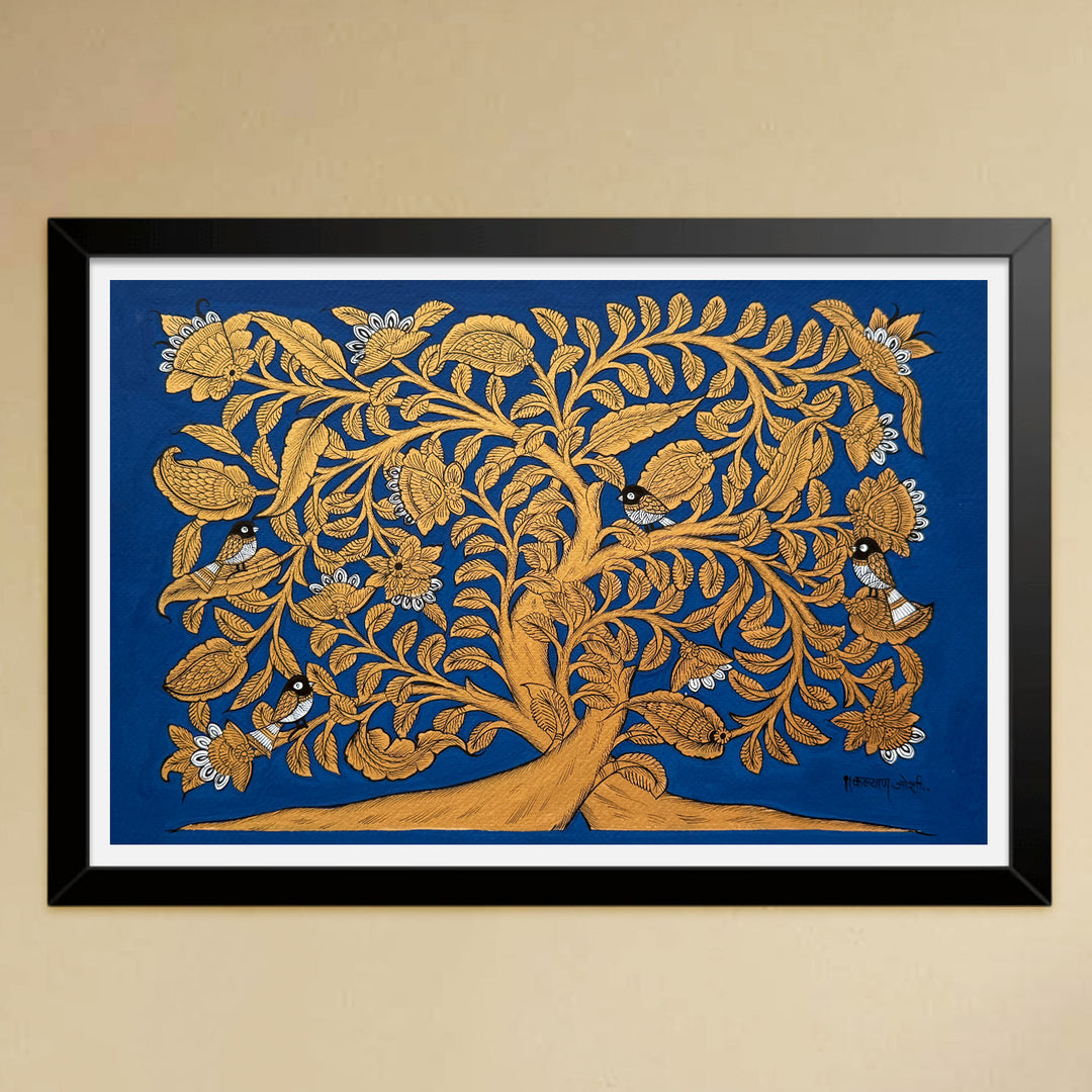14.5 X 18.5 Inch | Tree Of Life Paper Phad Painting