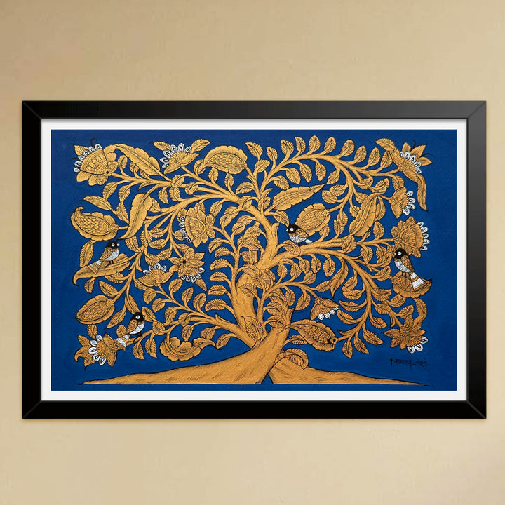 14.5 X 18.5 Inch | Tree Of Life Paper Phad Painting
