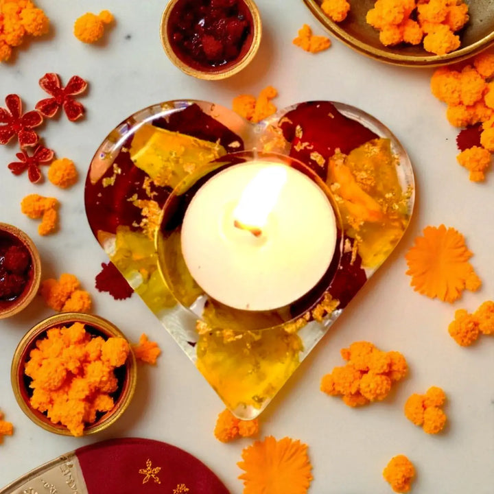 Handmade Decorative Resin Tealight Holder