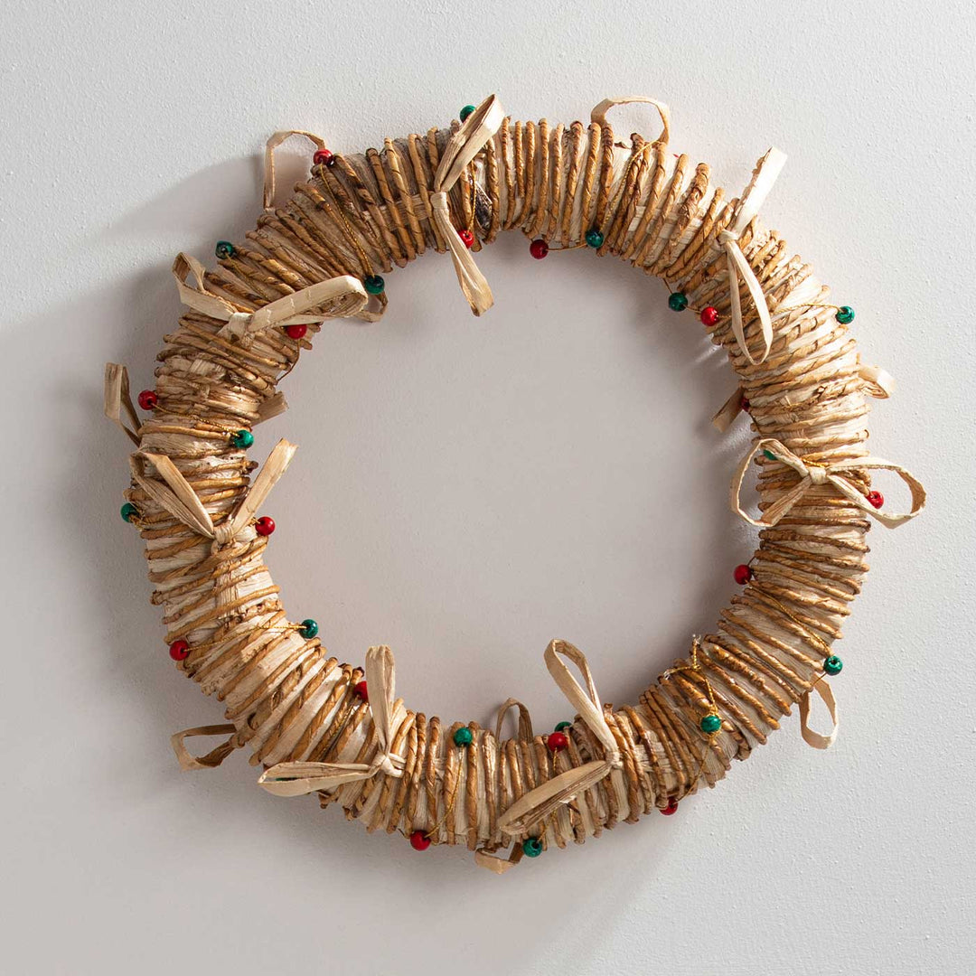 Handmade Lightweight Banana Rope Full Moon Wreath