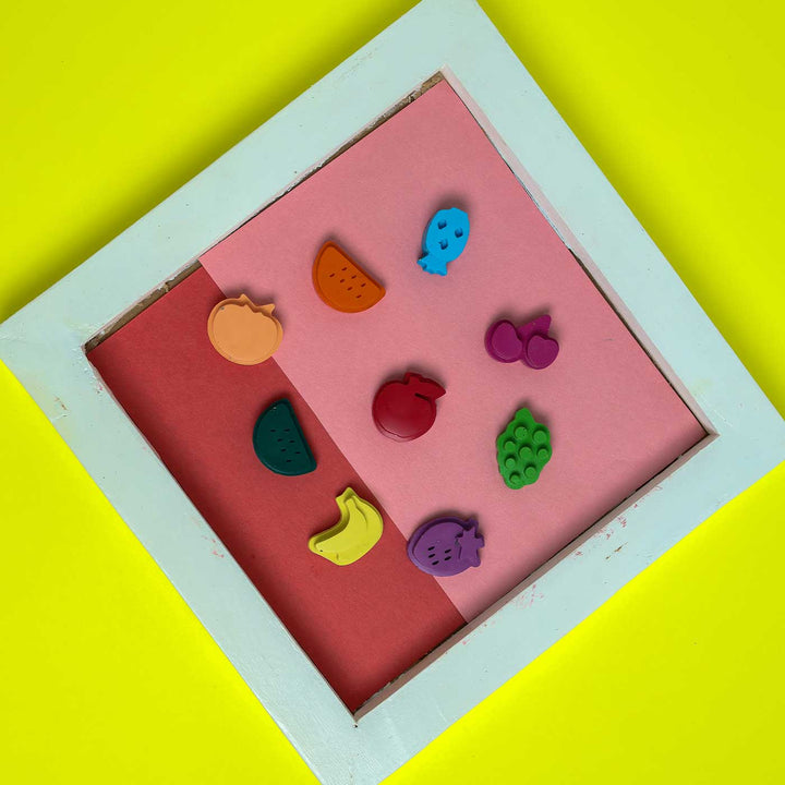 Handmade Non-Toxic Fruit Crayons | Set Of 8