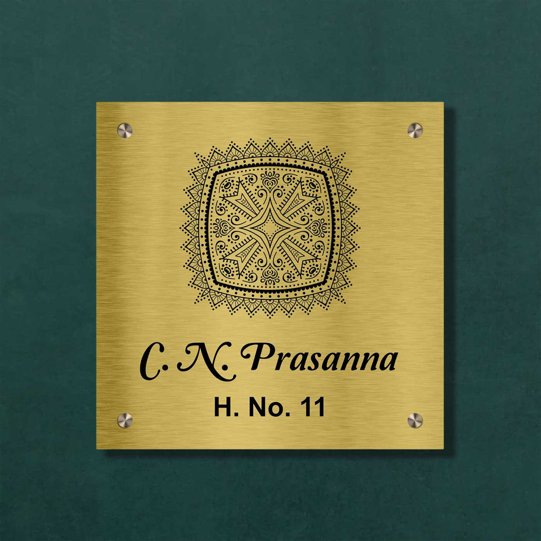 Personalized Weatherproof Ethereal Engraved Stainless Steel Name Plate