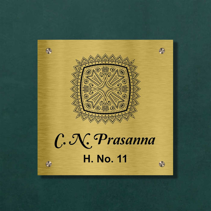Personalized Weatherproof Ethereal Engraved Stainless Steel Name Plate