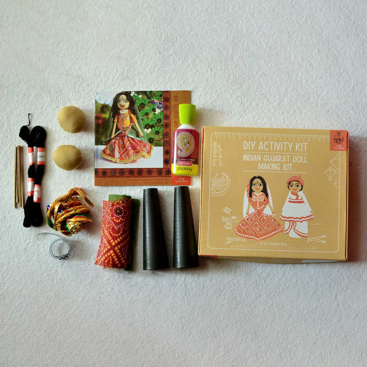 Gujarati Couple | Indian Traditional Doll DIY Kit