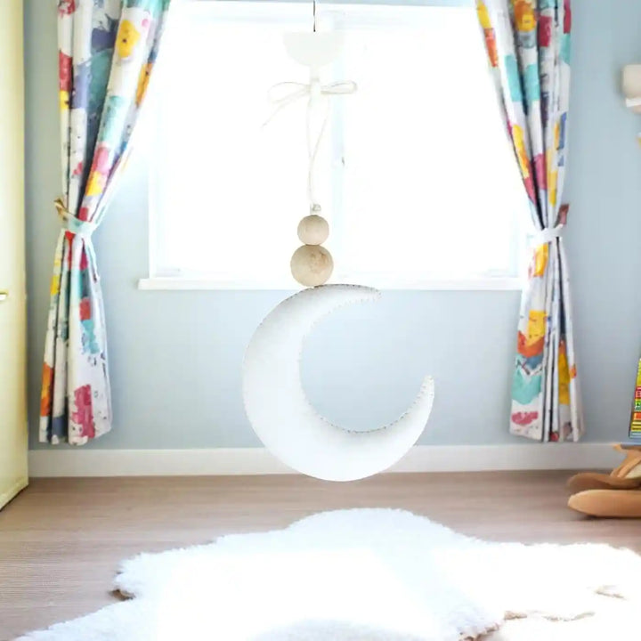 Handmade Moon Felt Hanging For Kids