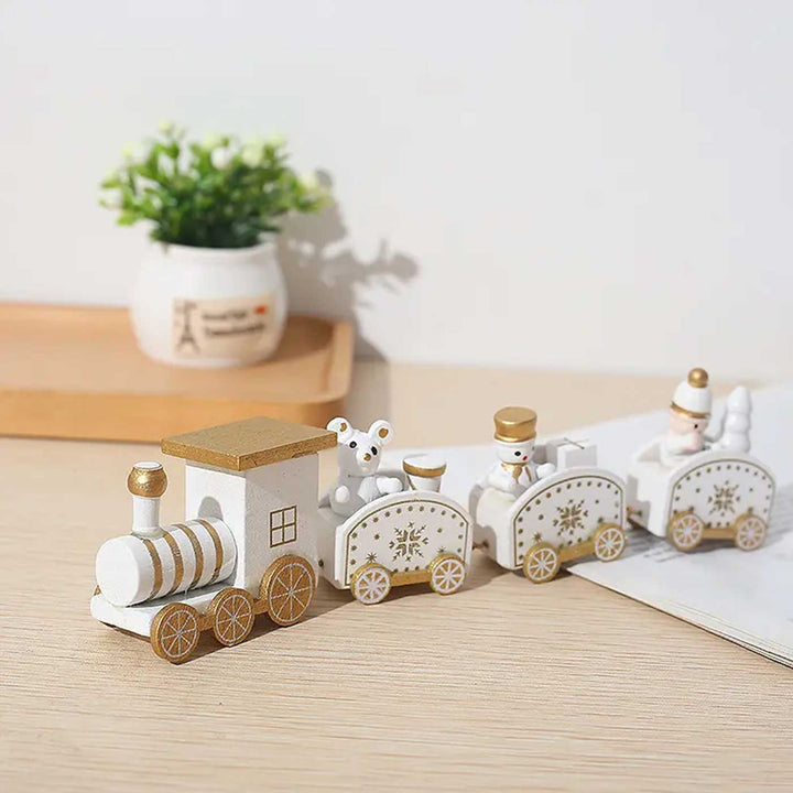 North Pole Express Train Wooden Table Decor For Christmas Decoration