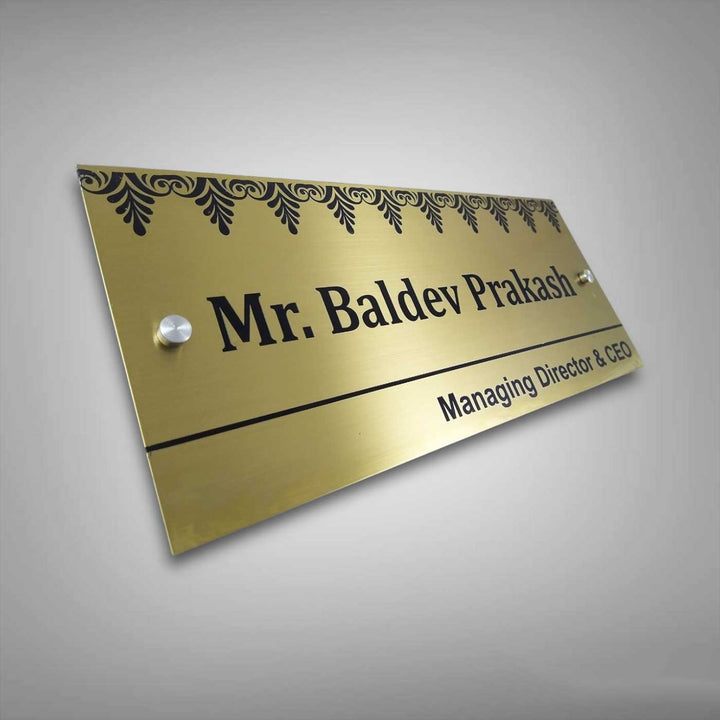 Personalized Weatherproof Luxurious Stainless Steel Name Plate