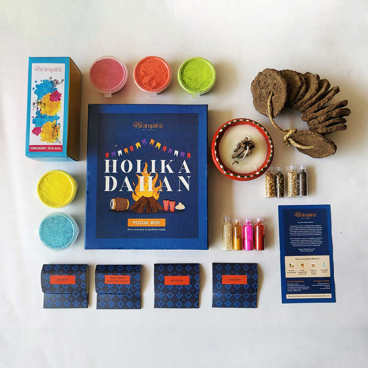 22 Pc | Organic Premium Holika Dahan Pooja Box