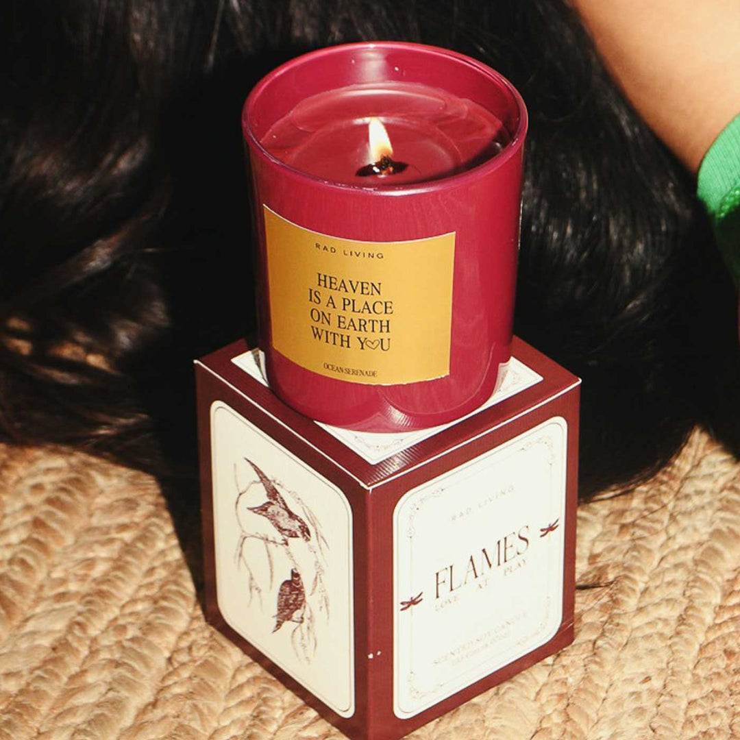 Hand Poured Heaven Is A Place On Earth With You, Ocean Serenade Scented Soy Wax Candle