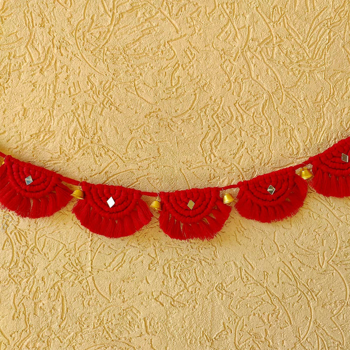 Handmade Macrame Sanskrit Design Cotton Toran