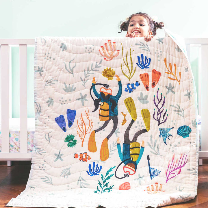 Personalized A Kingdom of Kelp Theme Baby Bedding | Set Of 5
