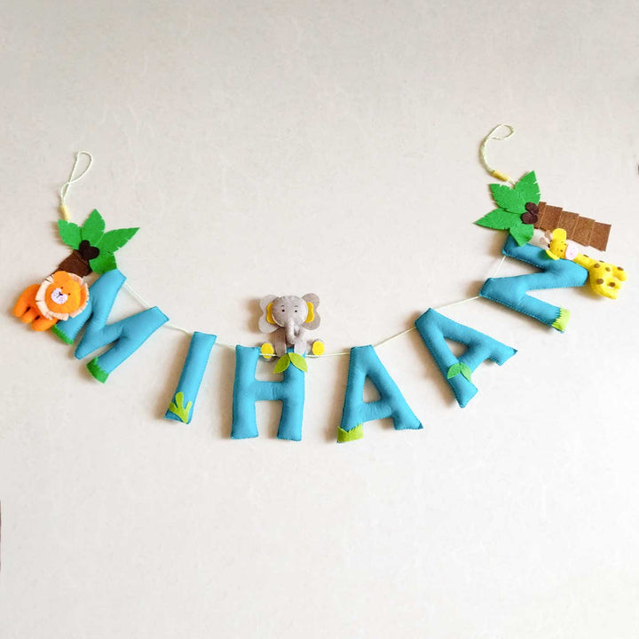 Personalized Jungle Theme Felt Bunting