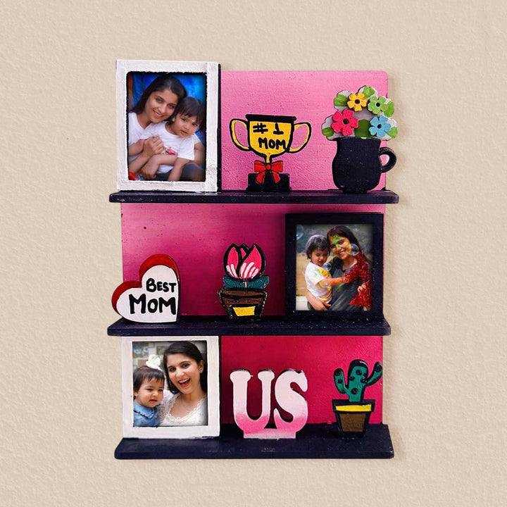 Photo Personalized Handmade Best Mom MDF Wood Fridge Magnet With Stand