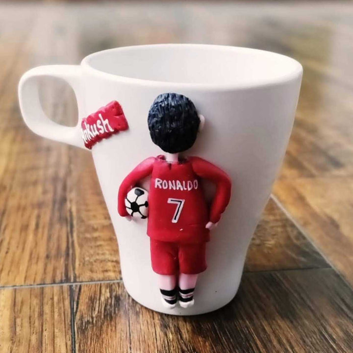 Personalized Handmade Football Theme Ceramic Mug