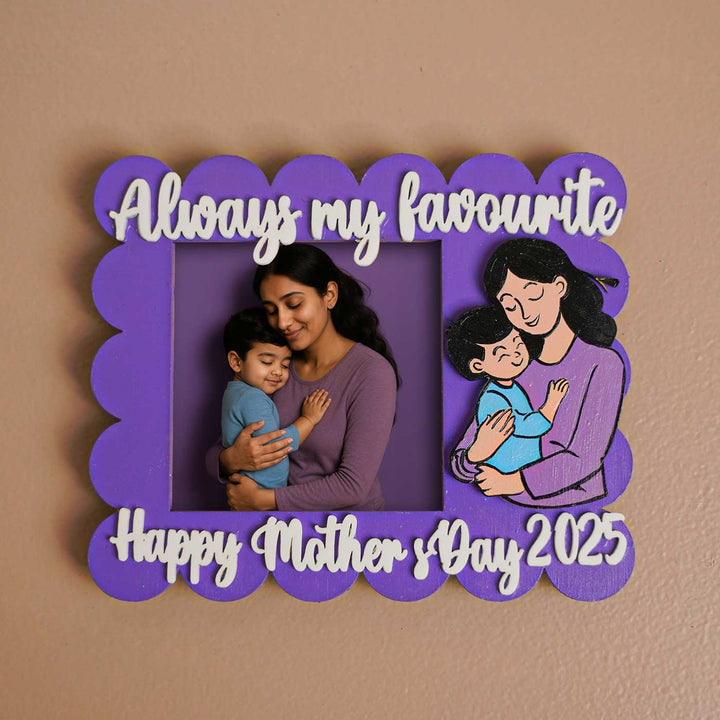 Photo Personalized Polaroid Theme MDF Wood Fridge Magnet For Mothers