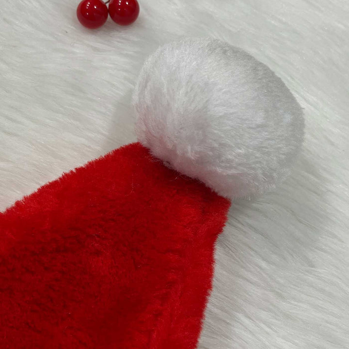 Handmade Think Plush Fur Adult Christmas Santa Hat | Xmas Gifting Ideas