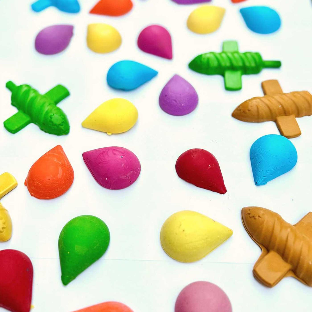 Handmade Non-Toxic Holi Theme Based Crayons | Set Of 12