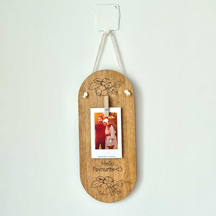 Photo Personalized "Hello Favourite" Wooden Wall Hanging