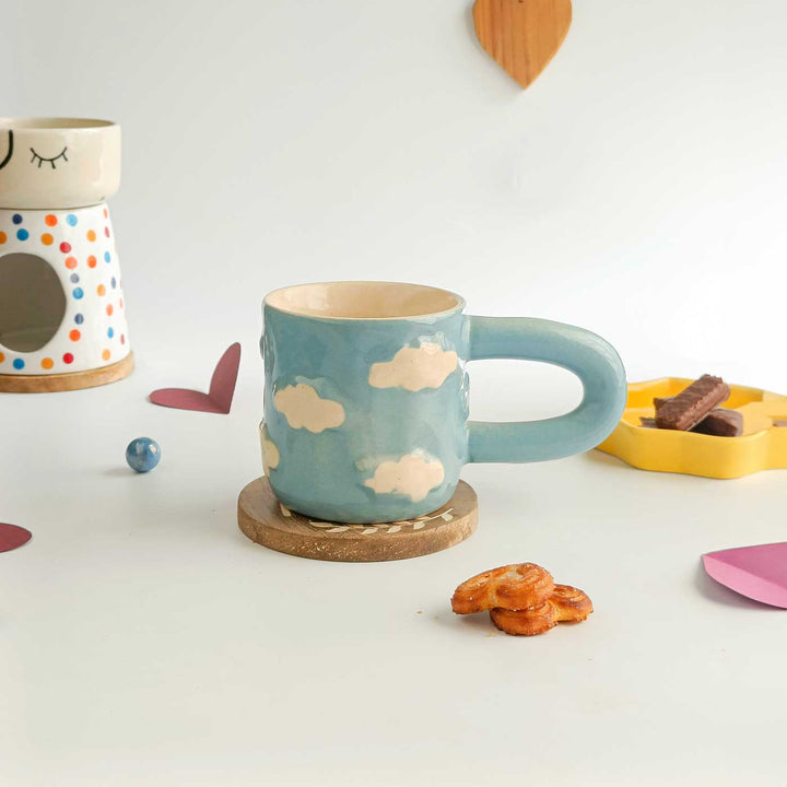 Handmade Cozy Skies Ceramic Mug
