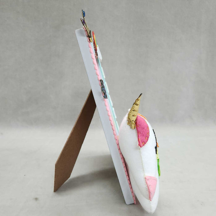 Personalized Unicorn Theme Felt Photo Frame