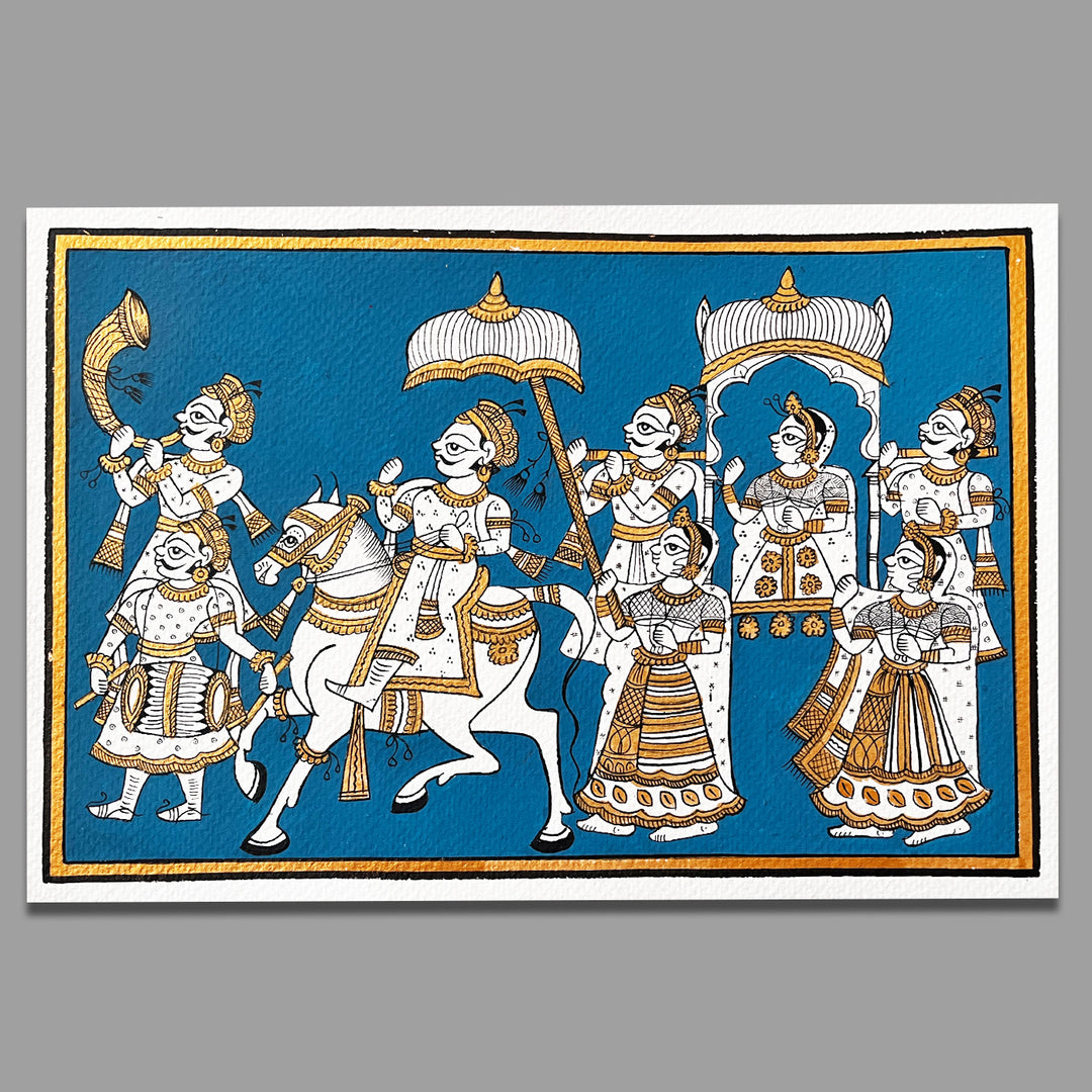 11 X 7.5 Inch | Doli Paper Phad Painting