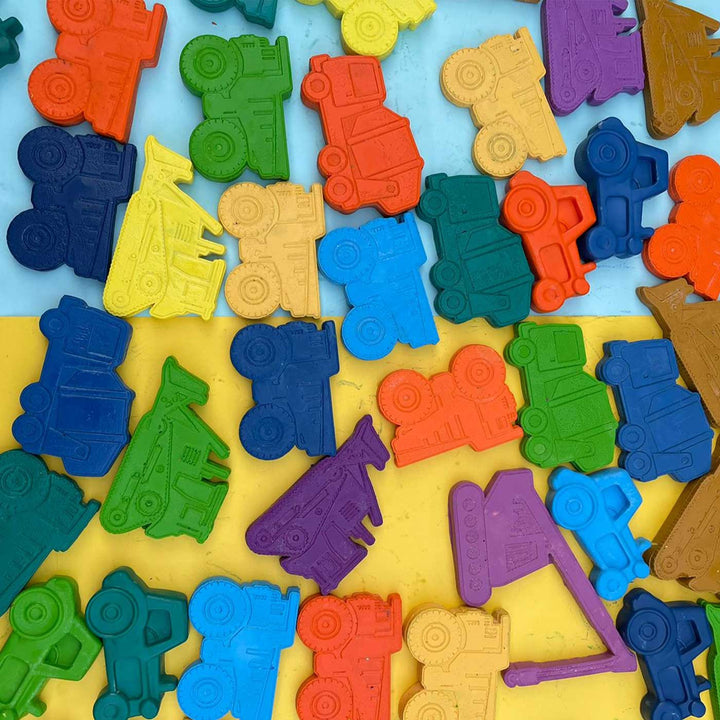 Handmade Non-Toxic Jumbo Construction Crayons | Set Of 5