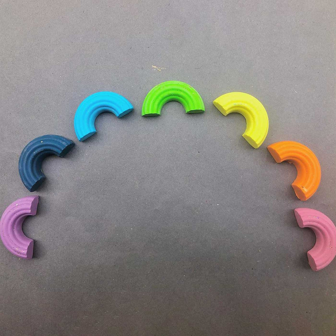Handmade Non-Toxic Mini Rainbows Crayons | Set Of 8