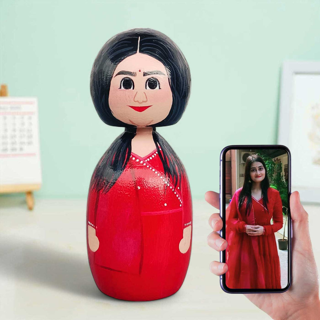 Photo Personalized Wooden Peggy Doll