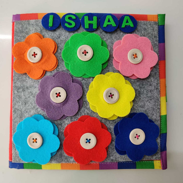 Personalized Colourful Busy Board Book for Toddlers