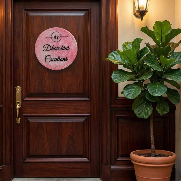 Personalized Morpankh Resin Name Plate For Family