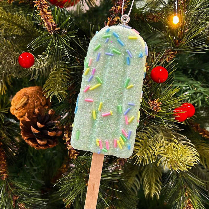 Handmade Pista Delight Icecream Thermacol Ornaments For Christmas Tree Decoration