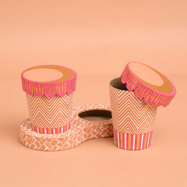 Handmade Kulhad Shaped Paper Gift Box | Set Of 2