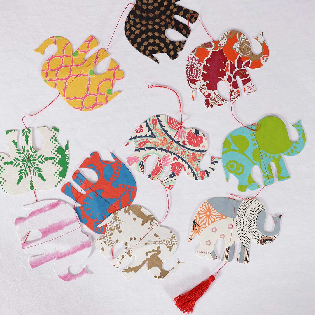 Handmade Elephant Design Paper Hanging