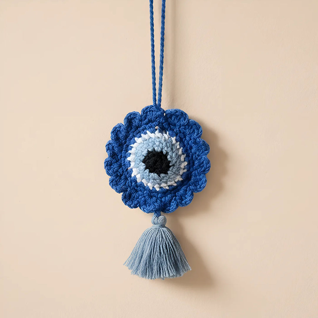 Handmade Crochet Evil Eye Hanging