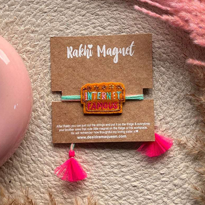 Handmade Internet Famous Felt Rakhi For Brother - Product Packaging Display