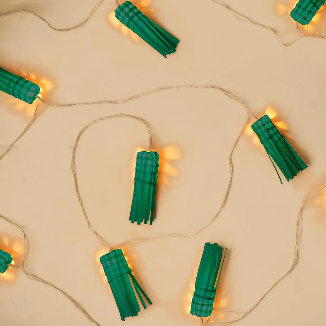 Frill Eco-Friendly Handmade Woven Bamboo LED Fairy Light