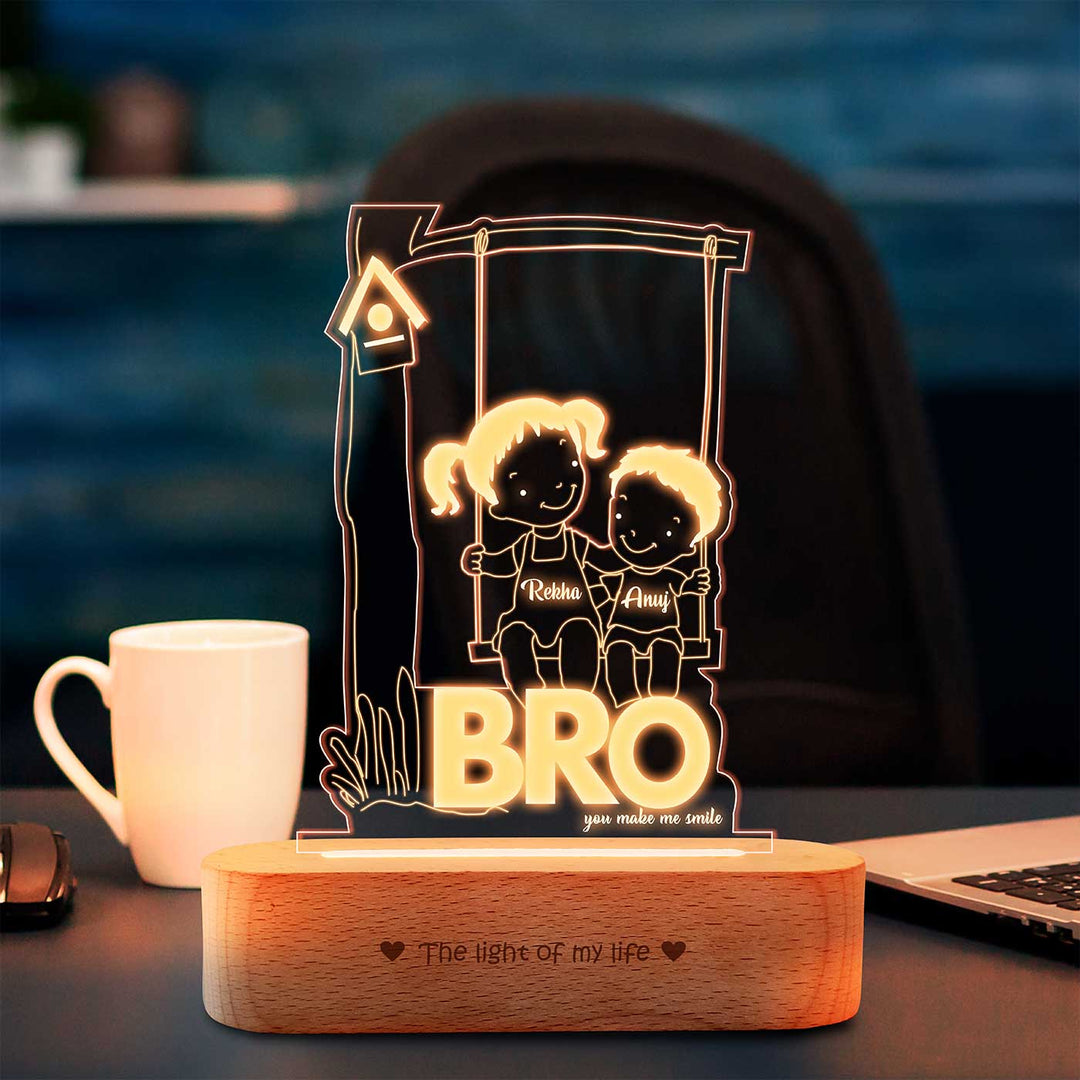 Personalized Engraved My First Friend Acrylic Table Lamp