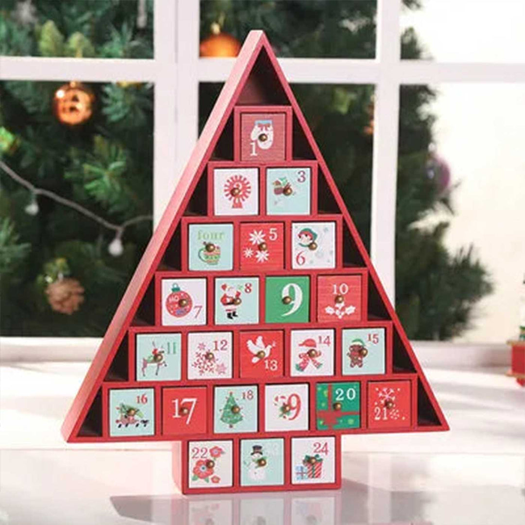 Handmade Wooden Cherry Blossom Advent Calendar