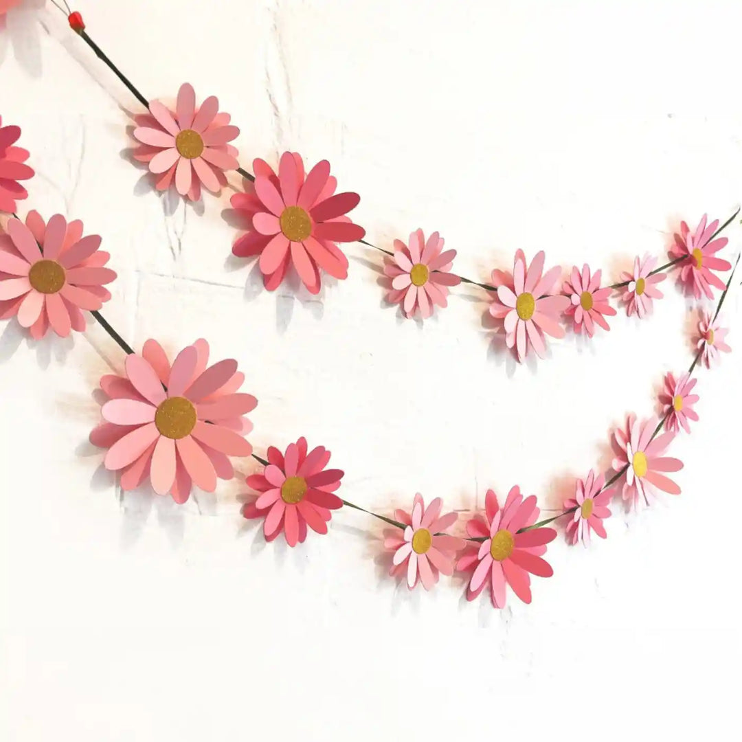 Eco-Friendly Daisy Design Paper Bunting
