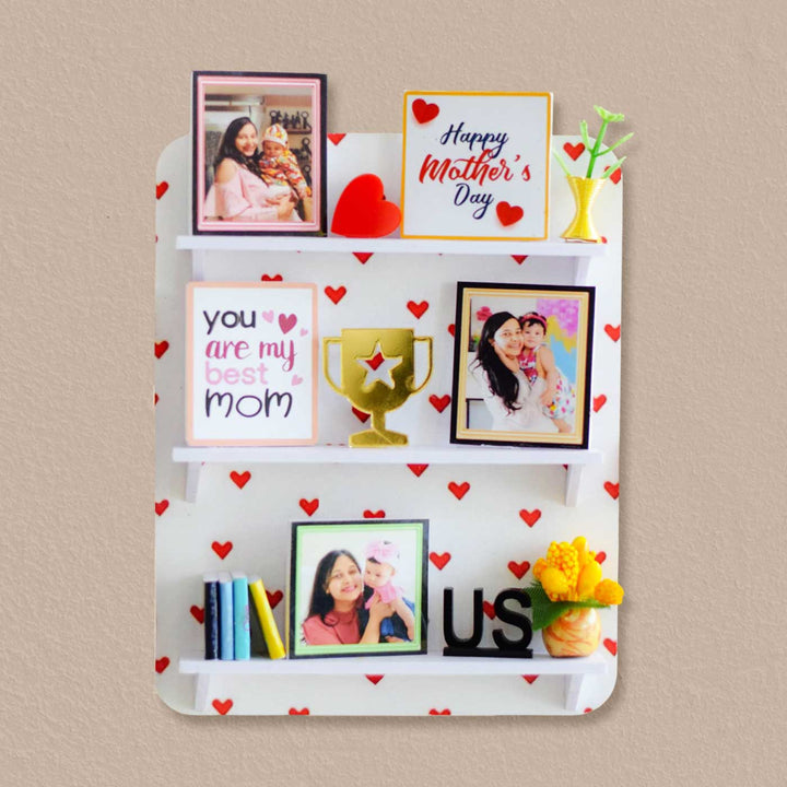 Photo Personalized Handmade Miniature Shelf MDF Decorative Plaque For Mom
