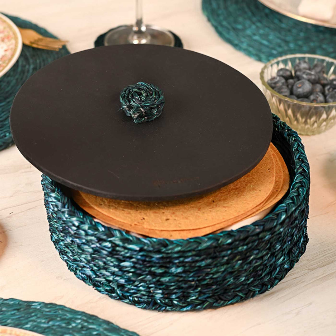 Handmade Ecofriendly Grass Woven Earthy Sophistication Sabai Roti Box