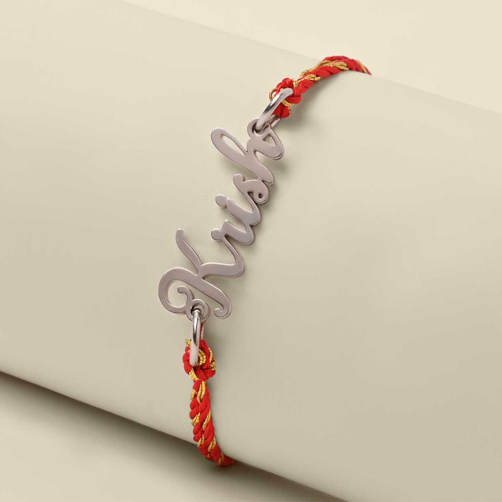 Personalized Handmade Classic Design Metal Rakhi