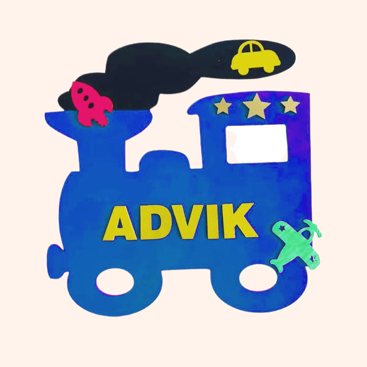 Train Theme Kids Nameplate