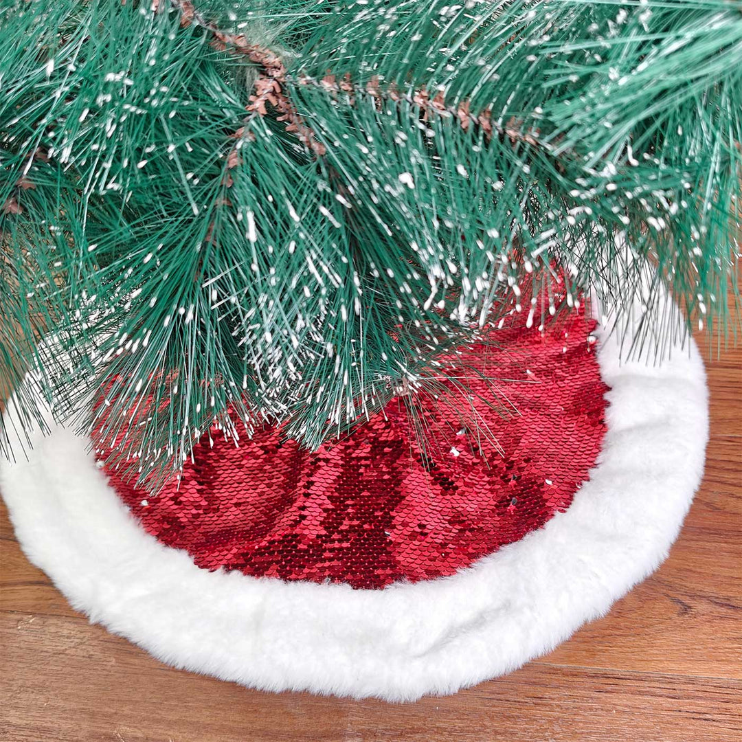 Personalized Handmade Mini Sequin Tree Skirts | 14 Inches