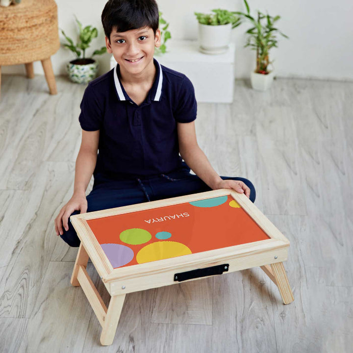 Personalized Zooboo Kids Theme Wooden Foldable Desk