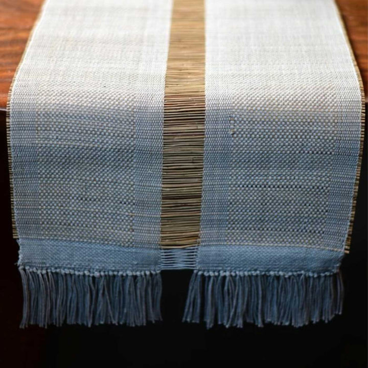 Hand Woven Single Striped Madhurkati Table Runner