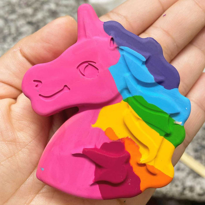 Handmade Non-Toxic Jumbo Unicorn Crayons | Set Of 2